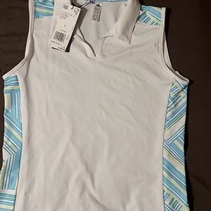 Adidas Girl Youth Tennis Polo Shirt Tank large or women xs